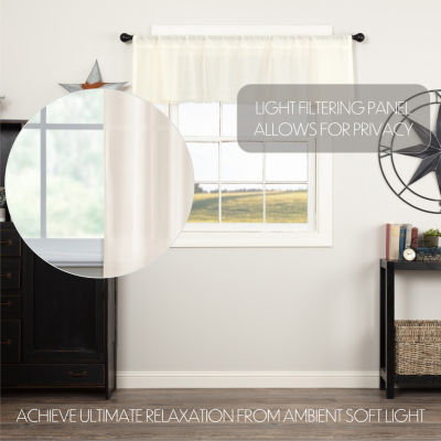 Vhc Brands Tobacco Cloth Rod Pocket Valance