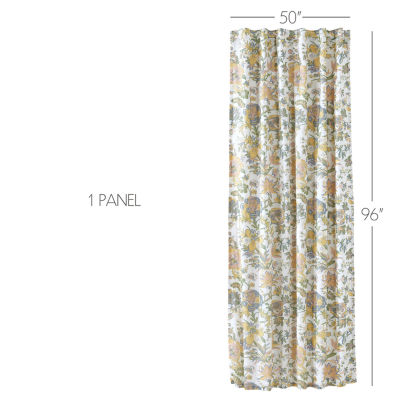 Vhc Brands Wilder Light-Filtering Rod Pocket Single Curtain Panel