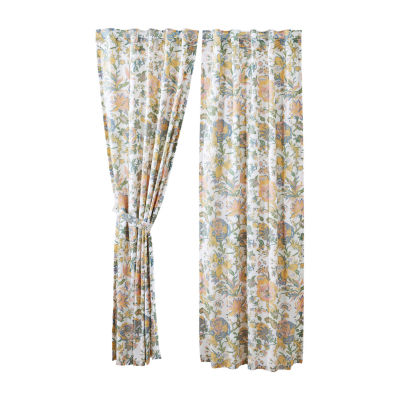 Vhc Brands Wilder Rod Pocket Light-Filtering Set of 2 Curtain Panel