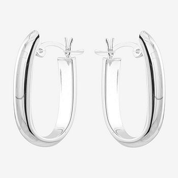 Stainless Steel Oval Hoop Earring Stainless Steel Oval Hoop Earring
