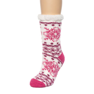 Cuddl Duds Cabin Womens 1 Pair Slipper Socks