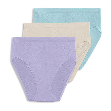 Jockey Elance Breathe French Cut - 3 Pack-1541, 6, Multiple Colors