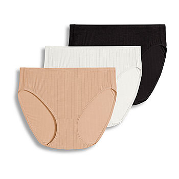 Jockey Beige Cotton Stretch Brief Underwear Womens Size Medium New