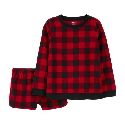 Carter's Fleece Little & Big Girls 2-pc. Shorts Pajama Set