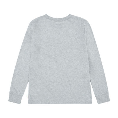 Levi's Big Boys Crew Neck Long Sleeve Graphic T-Shirt