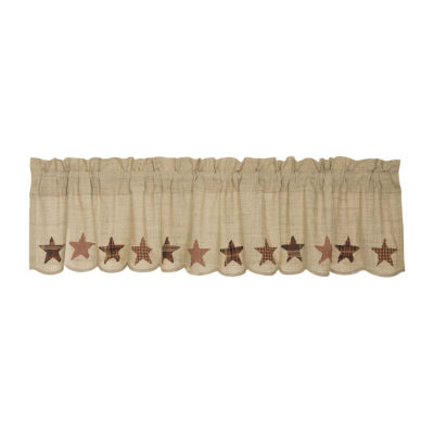 Vhc Brands Abilene Star Rod Pocket Scallop Valance