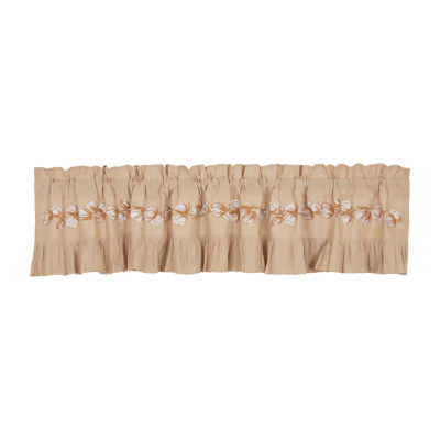 Vhc Brands Ashmont Cotton Bol Rod Pocket Tailored Valance