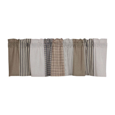 Vhc Brands Ashmont Patchwork Rod Pocket Tailored Valance