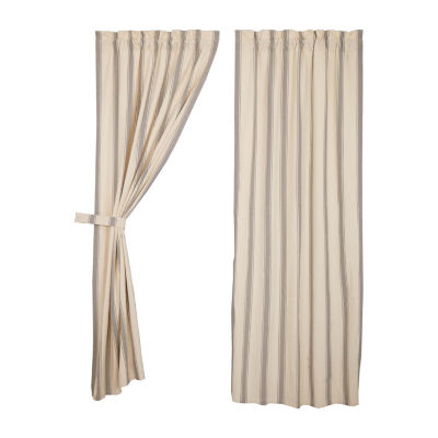 Vhc Brands Grace Light-Filtering Rod Pocket Set of 2 Curtain Panel