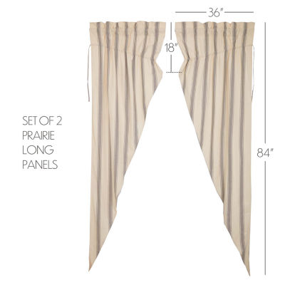 Vhc Brands Grace Prairie Light-Filtering Rod Pocket Set of 2 Curtain Panel