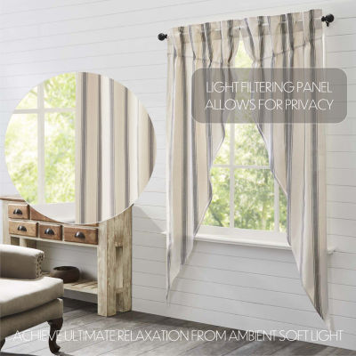 Vhc Brands Grace Prairie Rod Pocket Light-Filtering Set of 2 Curtain Panel