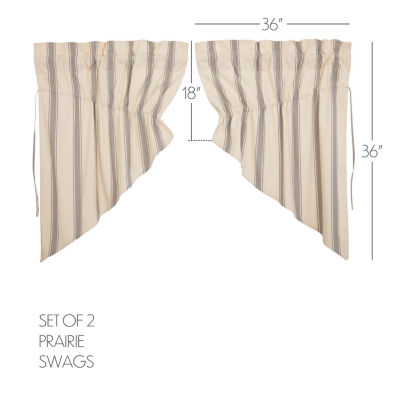 Vhc Brands Grace Prairie Swag Rod Pocket Tailored Valance