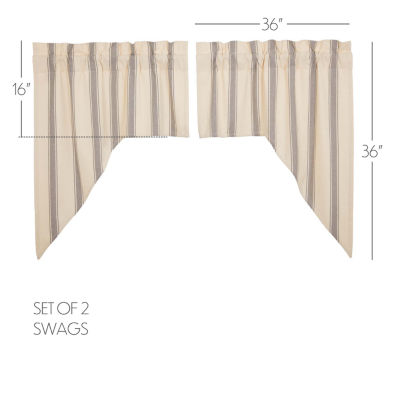 Vhc Brands Grace Swag Rod Pocket Tailored Valances