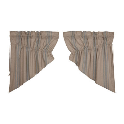 Vhc Brands Grain Sack Prairie Swag Rod Pocket Tailored Valance