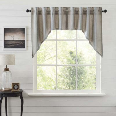 Vhc Brands Grain Sack Swag Rod Pocket Tailored Valances