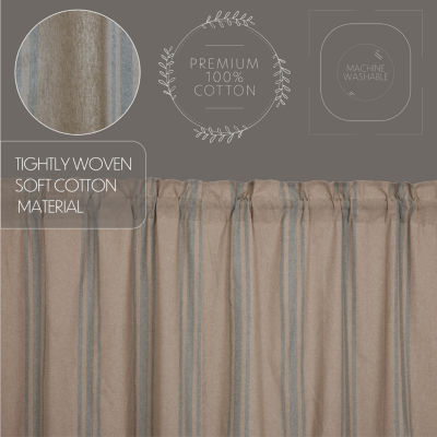 Vhc Brands Grain Sack 2-pc. Rod Pocket Window Tiers