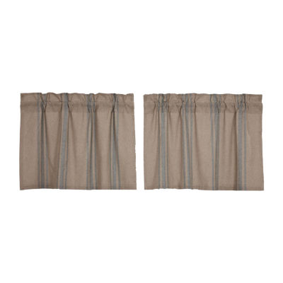 Vhc Brands Grain Sack 2-pc. Rod Pocket Window Tiers