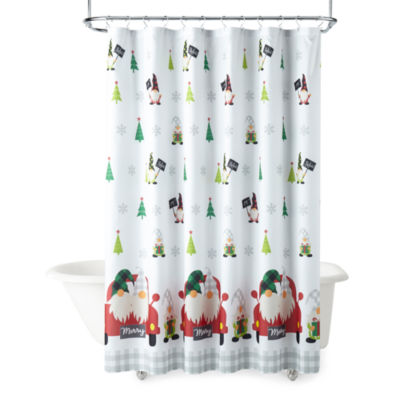 Avanti Holiday Gnomes Shower Curtain, Color Red JCPenney