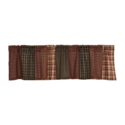 Vhc Brands Beckham Patchwork Rod Pocket Tailored Valance