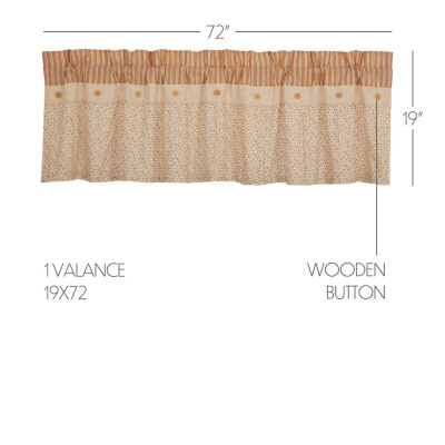 Vhc Brands Camilia Rod Pocket Tailored Valance