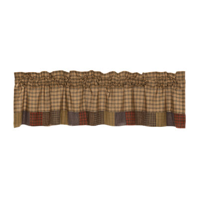 Vhc Brands Cedar Ridge Block Border Rod Pocket Tailored Valance