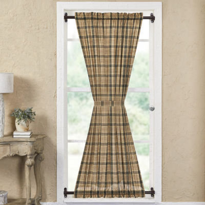 Vhc Brands Cider Mill Light-Filtering Rod Pocket Single Door Panel Curtains