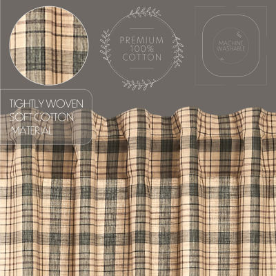 Vhc Brands Cider Mill Prairie Light-Filtering Rod Pocket Set of 2 Curtain Panel