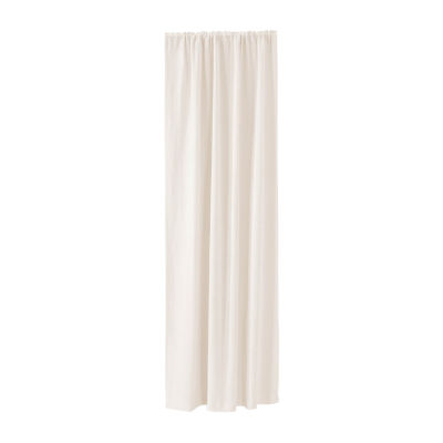 Vhc Brands Cotton Burlap Light-Filtering Rod Pocket Single Curtain Panel