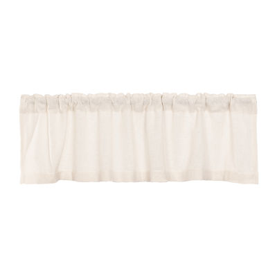 Vhc Brands Cotton Burlap Rod Pocket Tailored Valance