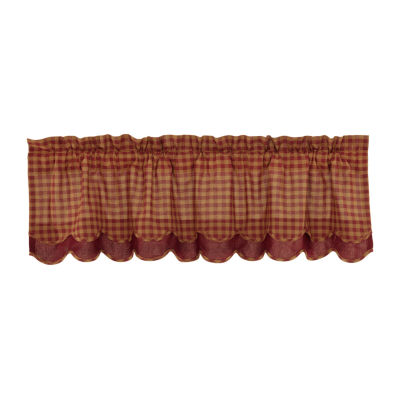 Vhc Brands Country Check Layered Rod Pocket Valance