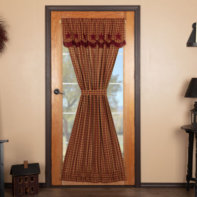 Vhc Brands Country Star Light-Filtering Rod Pocket Single Door Panel Curtains