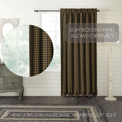 Vhc Brands Country Star Blackout Rod Pocket Single Curtain Panel