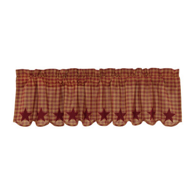 Vhc Brands Country Star Rod Pocket Scallop Valance