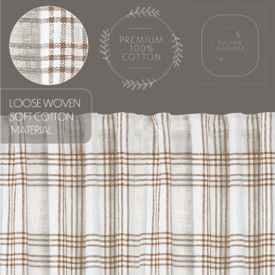 Vhc Brands Country Woven Plaid 2-pc. Rod Pocket Window Tier