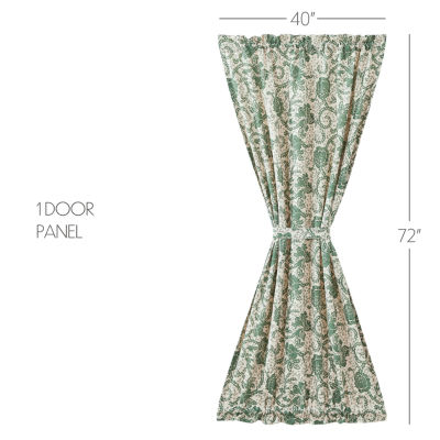 Vhc Brands Dorset Light-Filtering Rod Pocket Single Door Panel Curtain