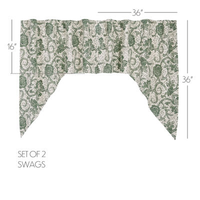 Vhc Brands Dorset Swag Rod Pocket Tailored Valances