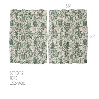 Vhc Brands Dorset 2-pc. Rod Pocket Window Tiers