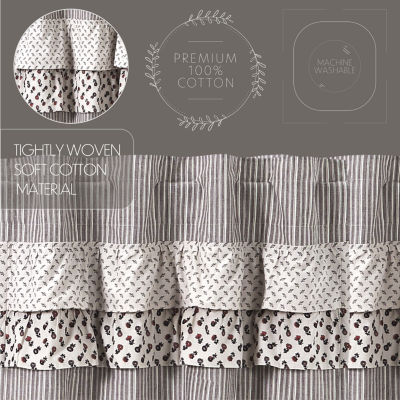 Vhc Brands Florette 2-pc. Rod Pocket Window Tiers