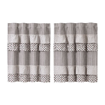 Vhc Brands Florette 2-pc. Rod Pocket Window Tiers