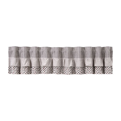 Vhc Brands Florette Rod Pocket Tailored Valance