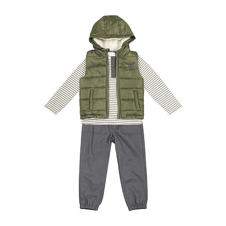 Little Lad Toddler Boys 3-pc. Pant Set, 2t, Green