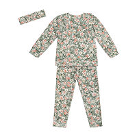Little Lass Velour Toddler Girls 3-pc. Pant Set, 2t, Green