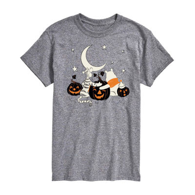 Mens Short Sleeve Winnie The Pooh Halloween Graphic T-Shirt