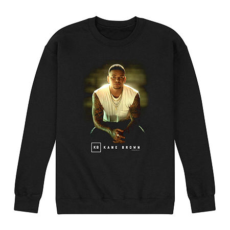 Mens Long Sleeve Kane Brown Sweatshirt, Small, Black