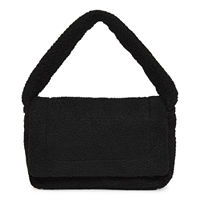 Mixit Sherpa Shoulder Bag, One Size, Black