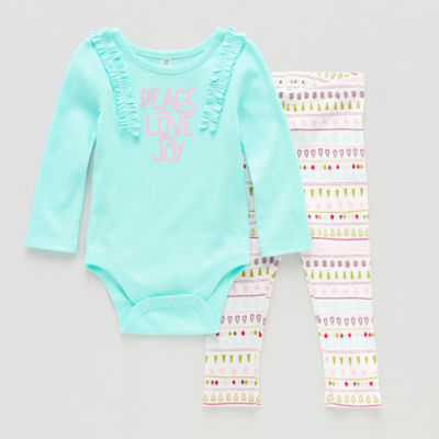 Okie Dokie Baby Girls 2-pc. Pant Set