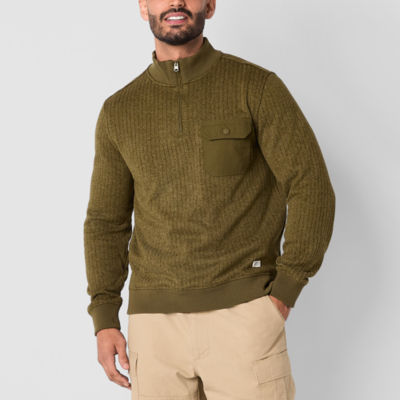 Frye and Co. Mens Mock Neck Long Sleeve Pullover Sweater