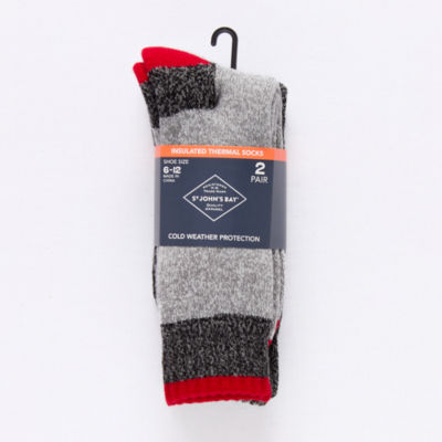 St. John's Bay Mens 2 Pair Boot Socks