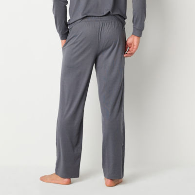 Stafford Mens Pajama Ribbed Fleece Pants