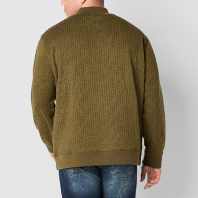 Frye and Co. Big Tall Mens Mock Neck Long Sleeve Pullover Sweater